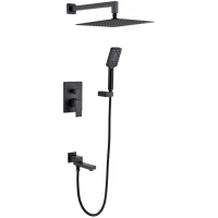 Душевой комплект 300 мм Grocenberg GB5008BL