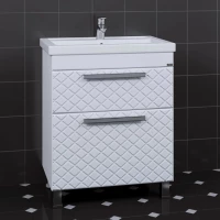 Тумба с раковиной белый глянец 71 см Санта Калипсо 217005LN + FOCTEP70