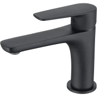Смеситель для раковины Allen Brau Eclipse 2.0 5.E1A01-31 без донного клапана, черный матовый