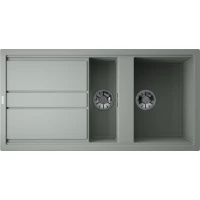 Кухонная мойка Omoikiri Artceramic Kitagawa 100-2-WG wind green 4993252 100x51 см, зеленый