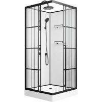 Душевая кабина 100x100x225 см Niagara ST100/15QL/KL/BKT прозрачное