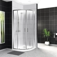 Душевой уголок BelBagno Uno UNO-195-R-2-100-CH-CR 100x100 см, профиль хром, стекло шиншилла