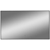 Зеркало Art&Max Sorrento AM-Sor-1200-700-DS-F 120x70 см, с LED-подсветкой, сенсорным выключателем, диммером, черный