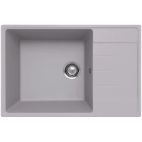 Кухонная мойка Ulgran Prima 760-04 76x50 см, платина