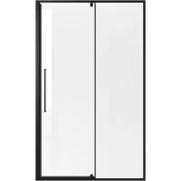 Душевая дверь Niagara NG-85-11AB 110 см, профиль черный матовый, стекло прозрачное