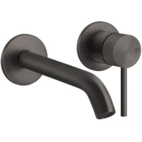 Смеситель для раковины Gessi Gessi316 54383#707 встраиваемый, без донного клапана, черный хром матовый