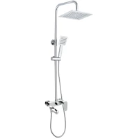 Душевая система AQG Wind Blu SQ 21WBC25SUB02 250 мм, со смесителем, хром