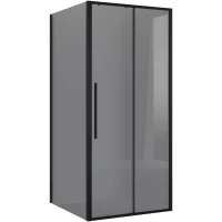 Душевой уголок Niagara NG-85-9TB-TB100-34 90x100 см, профиль черный матовый, стекло тонированное