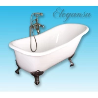 Ванна чугунная Elegansa Schale Antique Н0000278 167,6x76,5 см, отдельностоящая, белый