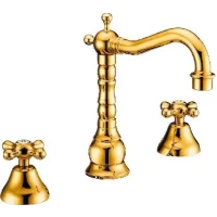 Смеситель для раковины Gappo G1163-6 золотой