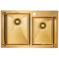 Кухонная мойка Paulmark Berman золотой матовый PM517851-BG