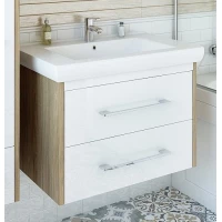 Тумба швейцарский вяз/белый глянец 76,2 см Sanflor Ларго C0002123