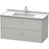 Тумба бетонно-серый матовый 102 см Duravit Brioso BR414300707