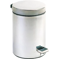 Мусорное ведро Nofer 09100.03.S 3л, с педалью, нержавеющая сталь