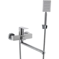 Смеситель для ванны Esko Beijing BJ31 универсальный, с душевым гарнитуром, нержавеющая сталь