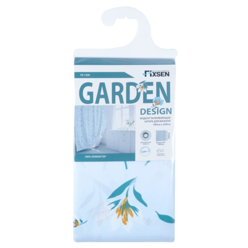 Штора для ванной комнаты Fixsen Design Garden FX-1509 Штора для ванной комнаты Fixsen Design Garden FX-1509