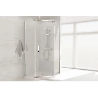 Душевой уголок Royal Bath RB1285TR-T-CH 120x85 см, профиль хром, стекло прозрачное