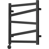 Полотенцесушитель электрический Point Феникс П5 PN15156BE 600x530, ТЭН левый/правый, черный матовый