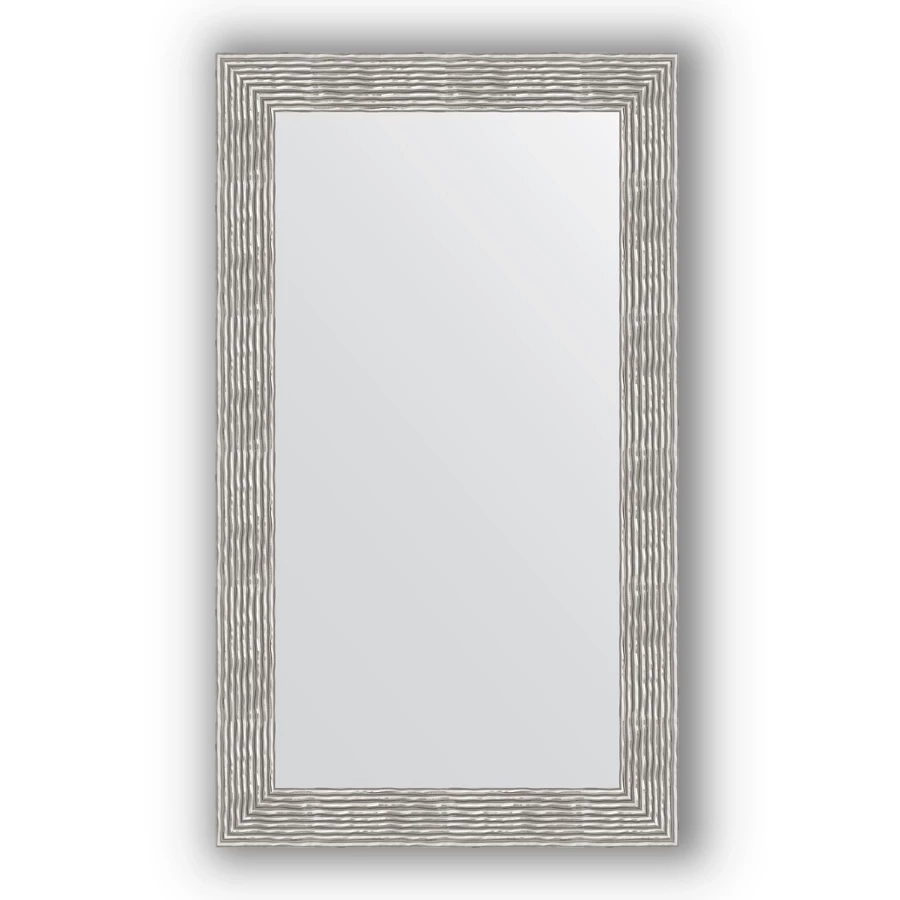 Зеркало 70x120 см волна хром Evoform Definite BY 3217 зеркало шкаф style line панда волна 60 с подсветкой белый 4650134470383