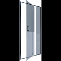 Душевая дверь Alex Baitler AB74B70 70-78 см, профиль черный матовый, стекло тонированное