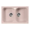 Кухонная мойка AquaGranitEx розовый M-15(315) - 1