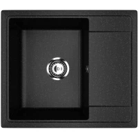 Кухонная мойка Practik PR-M-575-004 57,5x49,5 см, оникс