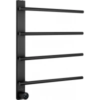 Полотенцесушитель электрический Wonzon & Woghand Nurnberg WW-AL344-MB 617x520,5, МЭМ левый, черный матовый