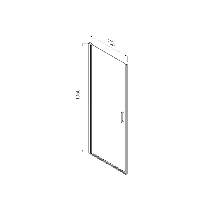 Душевая дверь 75 см Vincea Alpha VDP-3AL750CL прозрачное Душевая дверь 75 см Vincea Alpha VDP-3AL750CL прозрачное