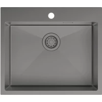 Кухонная мойка IDDIS Haze HAZ59GMI77 59x51 см, графит матовый