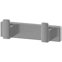 Планка с крючками Whitecross Cubo CU2412NIB для ванны, никель матовый