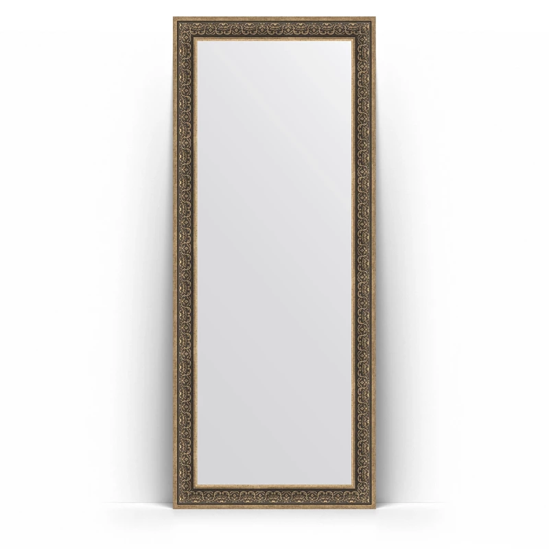 Зеркало напольное 84x204 см вензель серебряный Evoform Definite Floor BY 6030