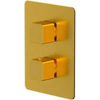 Термостат для ванны Whitecross X X1436GLB встраиваемый, золотой матовый