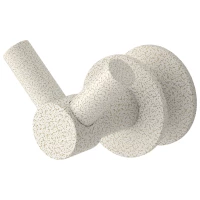 Крючок Сунержа Виктория 10-2010-0002 двойной, для полотенцесушителя, античное белое золото