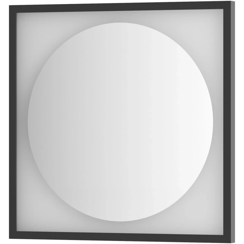 Зеркало 70x70 см черный матовый Defesto Eclipse DF 2232