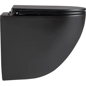 Изображение товара унитаз подвесной lemark glazer 9612004 безободковый, торнадо, с сиденьем микролифт, черный матовый