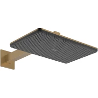 Верхний душ Hansgrohe Raindance Alive Q 24551140 340x210 мм, 2 режима, с кронштейном, бронза