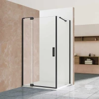 Душевой уголок 78,8-88,8x79 см Vincea Extra VSR-1E809080CLB прозрачное