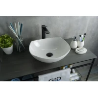 Раковина-чаша GID N9412 41,5x38 см, накладная, белый