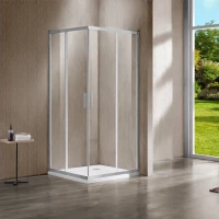 Душевой уголок Vincea Garda VSS-1G8011CLBN 110x80 см, профиль никель матовый, стекло прозрачное