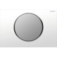 Кнопка смыва Geberit Sigma 10 115.758.KL.5 для инсталляции, белый/матовый хром