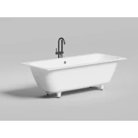 Ванна из литьевого мрамора Salini S-Sense Orlanda Axis 103212M 180,4x80 см, белый матовый