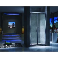 Душевая дверь распашная 90 см прозрачное стекло Esbano ES-90-2DV