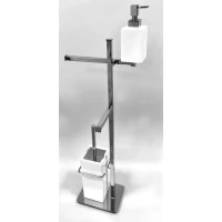 Комплект для туалета Stil Haus Urania U21D(08-BI) напольный, хром/белый