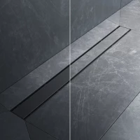 Душевой трап (лоток) Am.Pm PrimeFlow W02SC-U11-080-04BM 79,4 см, с решеткой, 2 в 1 под плитку, черный матовый