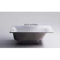 Ванна из литьевого мрамора Astra-Form Вега Solid Surface 01010068 170x75 см, белый матовый