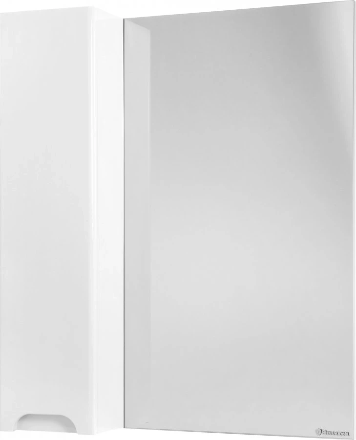 Зеркальный шкаф 65х80 см белый глянец L Bellezza Андрэа 4619010002018 - фото 1