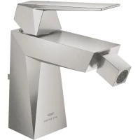 Смеситель для биде Grohe Allure Brilliant 24347DC0 с донным клапаном, суперсталь