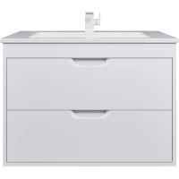 Тумба под раковину Uperwood Modul 2930205252 75,8 см, подвесная, белый матовый