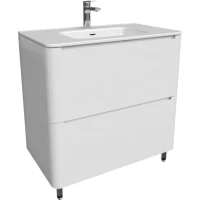 Тумба с раковиной белый глянец 82 см IDDIS Edifice EDI80WFi95K