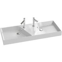 Раковина подвесная, гладкая нижняя поверхность 120x46 см Jacob Delafon Rythmik EXM112-Z-00